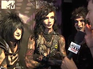 On the VMA carpet: Black Veil Brides Talks Favorite Soundtrack, Movies