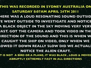UFO .SYDNEY. Australie.24.04.2011