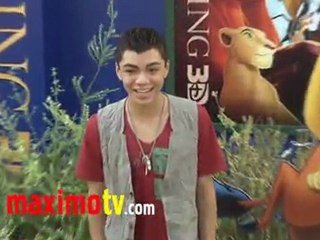 Adam Irigoyen SHAKE IT UP! at "The Lion King" 3D Premiere