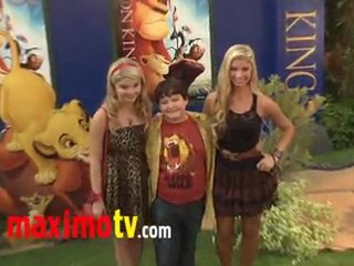 Stefanie Scott - Aedin Mincks - Alexandria Deberry - Jake Short at "The Lion King" 3D Premiere