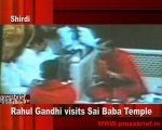 Congress General Secretary visits Sai Baba Temple, 28th Jan. 2011