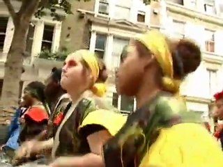Party-Goers Attend Notting Hill Carnival under Heavy Police Watch