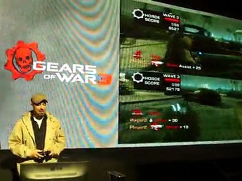 Gears of War3 Press Conference in Korea 10-Horde mode wave3