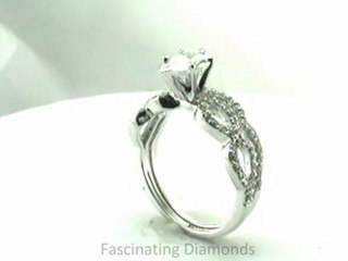 FDENS3040PE  Pear Shape Diamond Split Band Wedding Rings Set