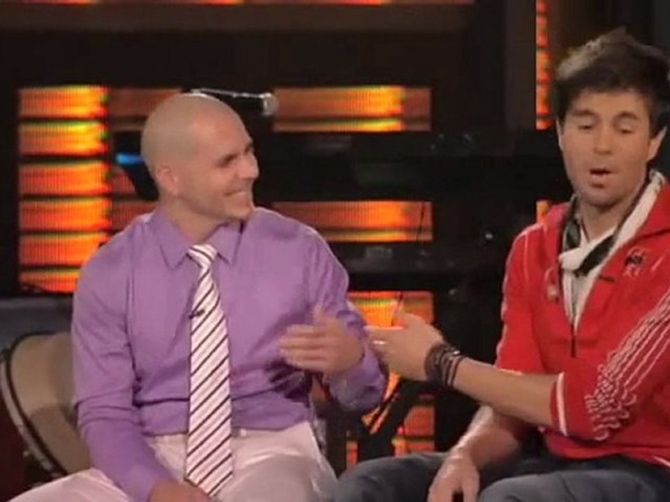 Twitter Q and A with Enrique Iglesias and Pitbul on George Lopez Tonight 2010