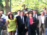 Arrivée de Martine Aubry à la mairie du 15/16 (Marseille)