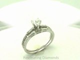 FDENS3074HT  Heart Shape & Baguette Diamond Engagement Ring In Prong Setting