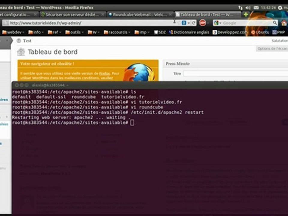 Tutoriel vidéo : Sécuriser son serveur web avec 2 modules apache : suExec et suPHP