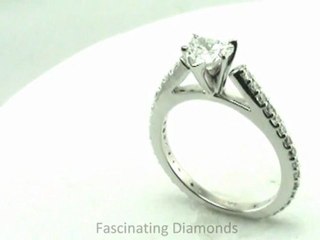 FDENS1425HTR  Heart Shape Diamond Engagement Ring In Petite Cathedral Setting