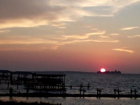 Sunset at Tacky Jacks 2 Fort Morgan Aug. 14, 2011
