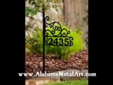 Personalized address signs - House Number Signs - Alabama Metal Art