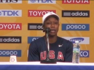 Mondiali - 100m donne, Jeter finalmente oro