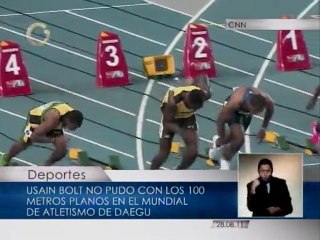 Bolt descalificado del Mundial de Atletismo