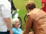 www.funimix.com - Wheelchair Lady Knocked Over by Motocross