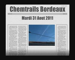 Chemtrails Bordeaux Mardi 30 Aout 2011