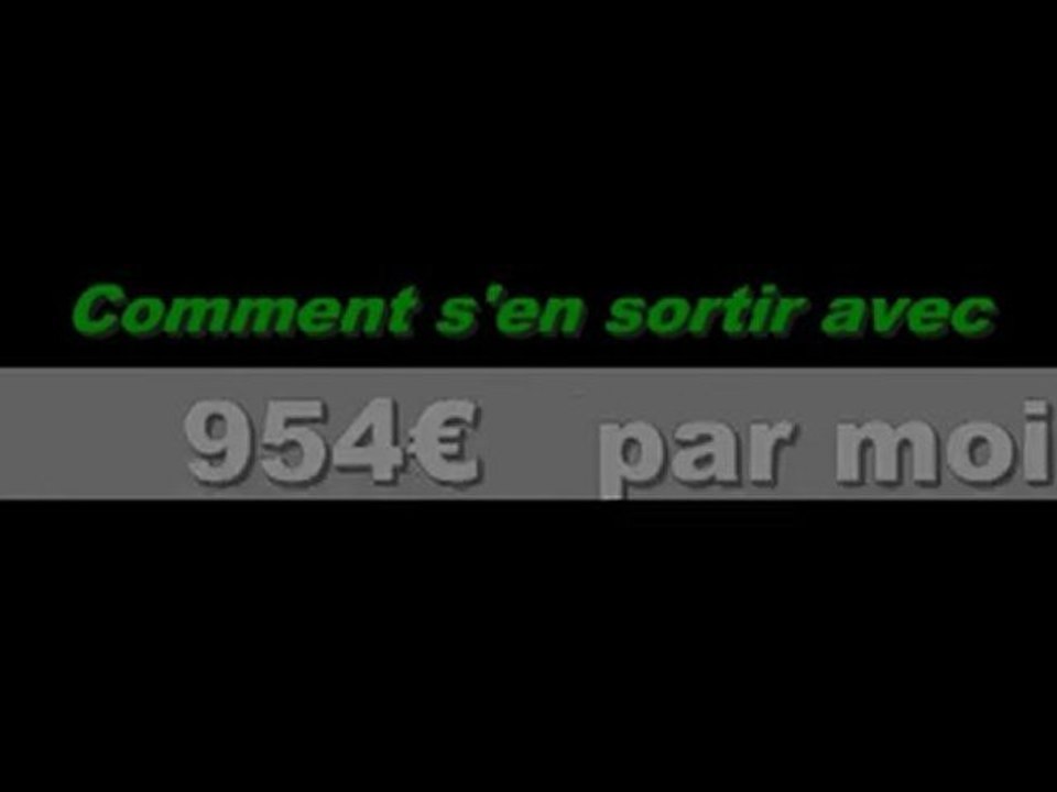 Actu Humour - Joindre les 2 bouts avec 954€ par mois.