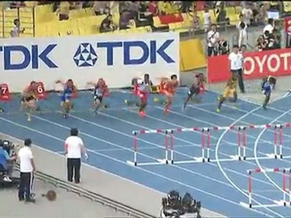 ChM 2011 1ère demi-finale du 110m haies