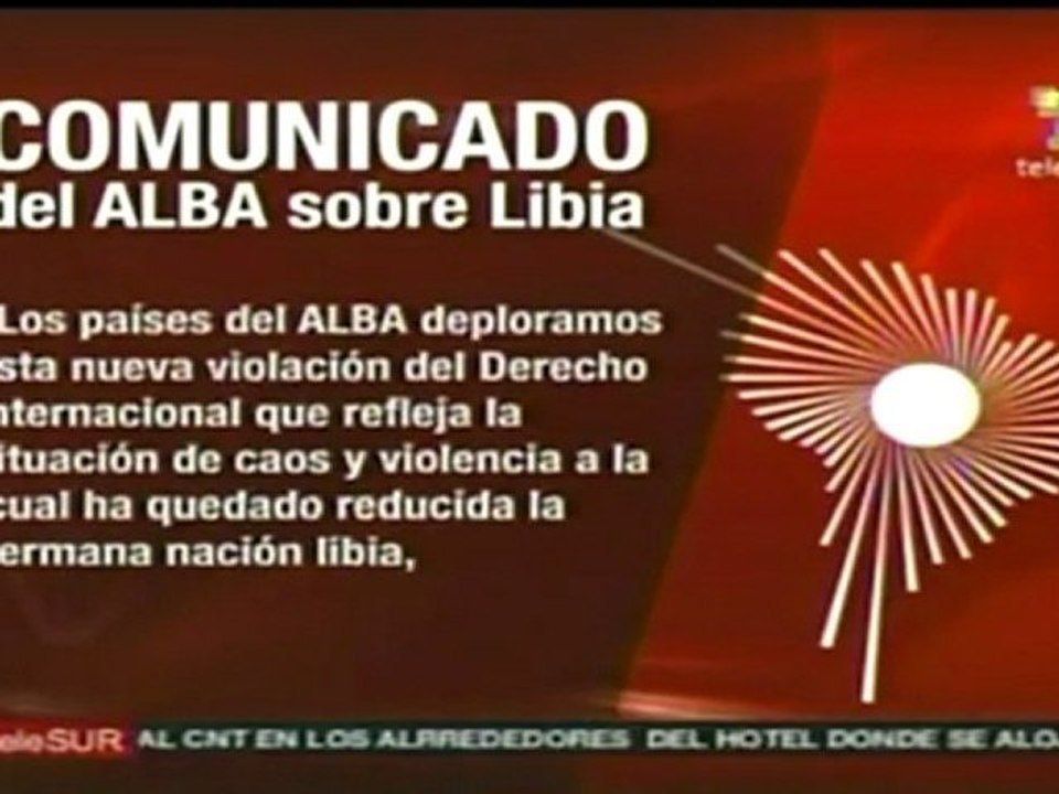 Comunicado del ALBA sobre Libia