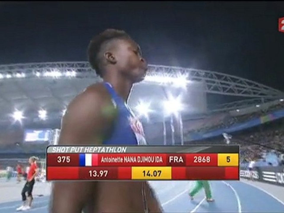 ChM 2011, essai 2 Nana Djimou au poids (son meilleur)