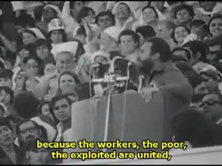 Salvador Allende con Fidel Castro en Chile