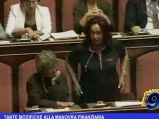 Tante modifiche alla manovra finanziaria