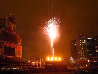 Fireworks Padres/Marlins Baseball