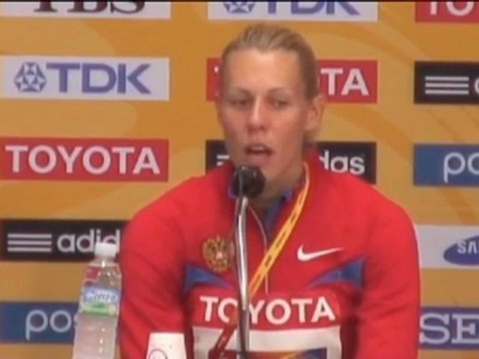 WM - Chernova glücklich über Gold