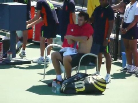 Ernests Gulbis 1st match at US Open 2011