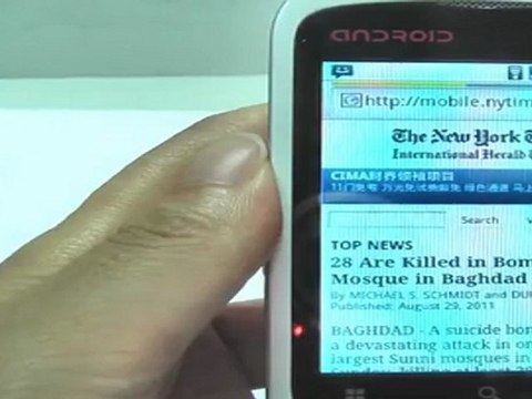 Unboxing Anysmart 3G: WCDMA 3G Cell Phone, 2.8 Touch ...