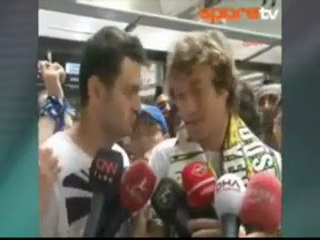 Το "αντίο" των οπαδών της Φενέρ στο Λουγκάνο