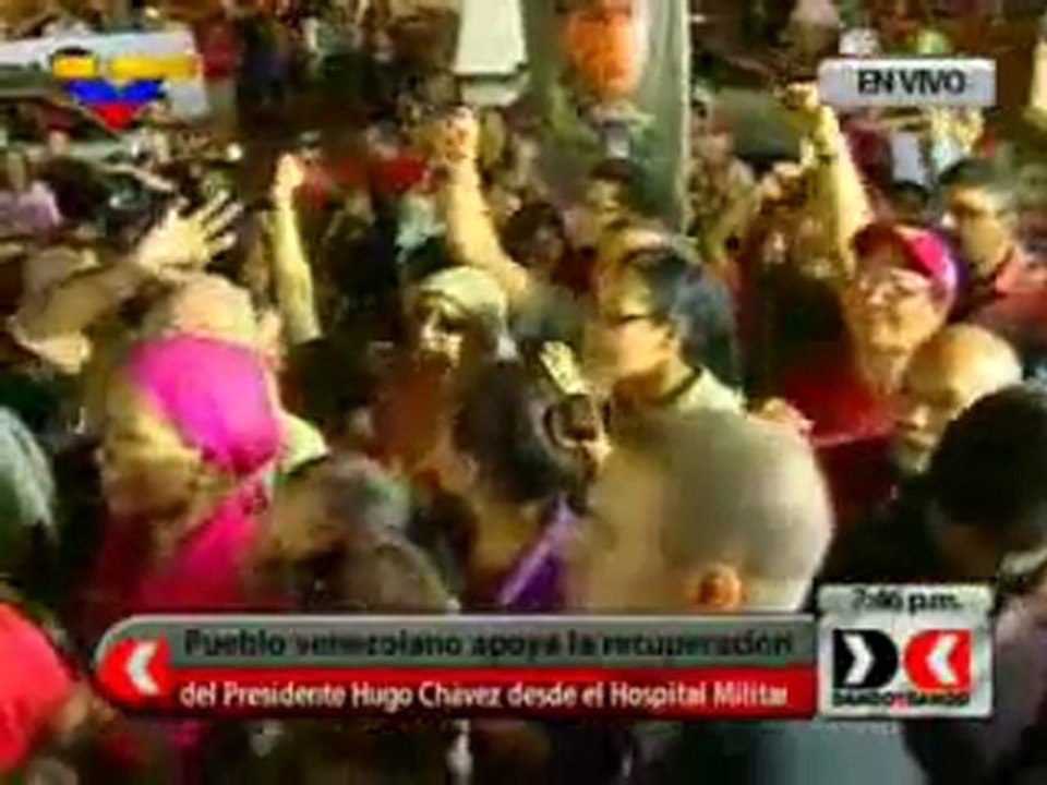 Chávez reitera su admiración por la energía positiva del pueblo venezolano en continuación de Vigilia Popular