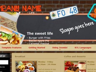 Joomla 1.7 template: DJ-American-Bar