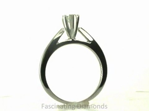 FDENR2128HTR Heart Shape Diamond Solitaire Engagement Ring in Tapered Cathedral Setting