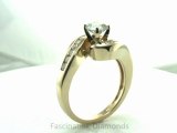 FDENS594ROR  Round Cut Diamond Channel Set Swirl Shaped Engagement Ring