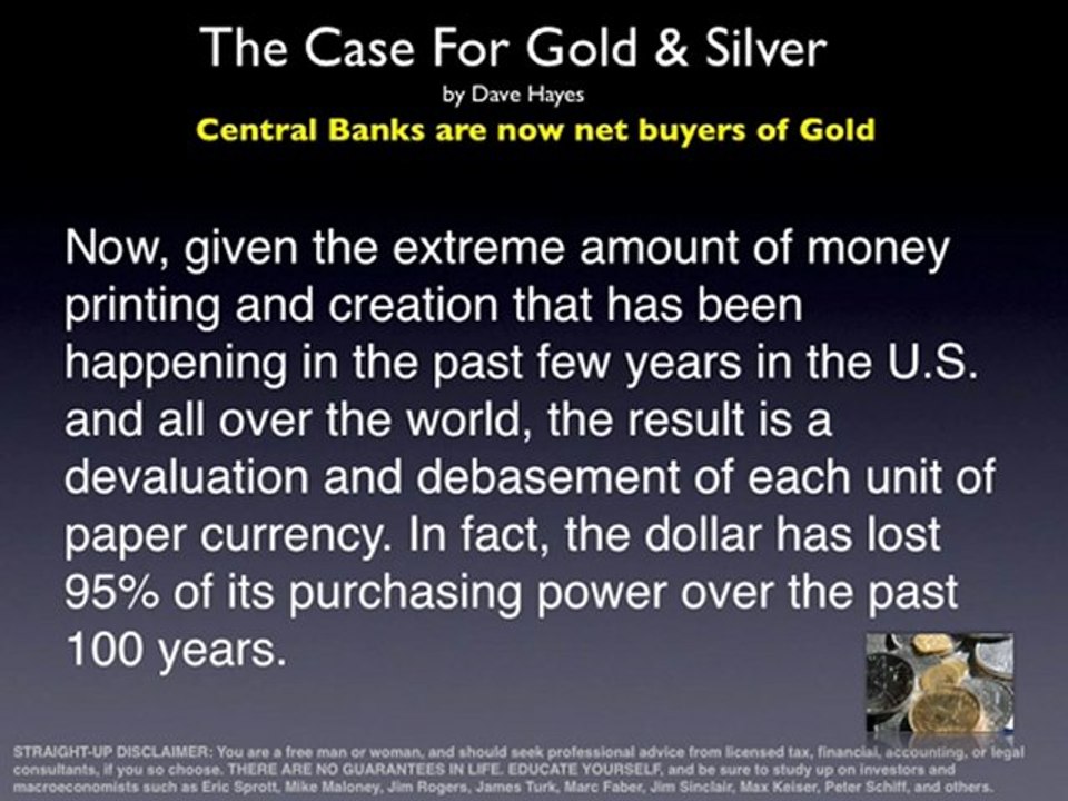 Central Banks Purchase Gold As Net Buyers