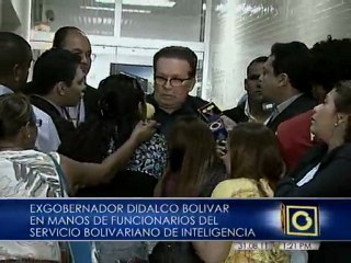 Llegada de Didalco Bolívar a Maiquetía