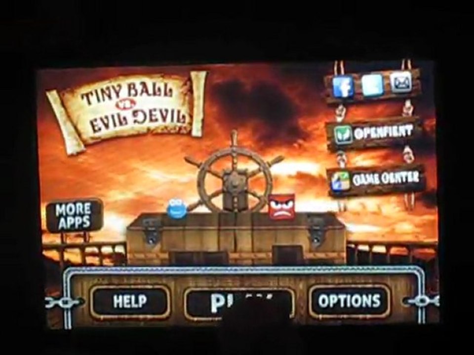 Tiny Ball vs. Evil Devil iPhone Game