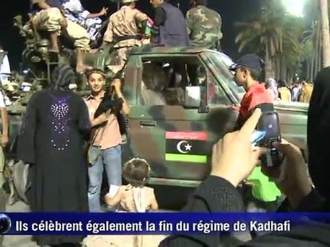 Célébrations sur la place des Martyrs de Tripoli