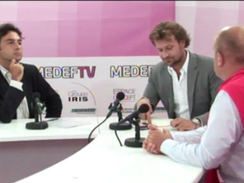 Espace Business Innovation : Gaël Pollès reçoit les marques MNC et Mia electric