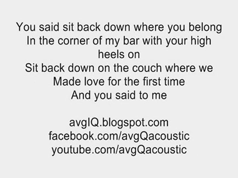You And I  Lady Gaga acoustic guitar instrumental w ...
