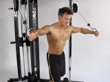 Rob Riches Trains Chest on Powertec Functional Trainer