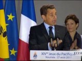 14e Jeux du Pacifique : Discours de N. Sarkozy