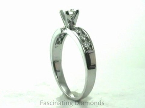 FDENS1828PRR Princess Cut Diamond Engagement Kite Channel-Set Ring
