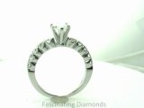FDENS1770-A  Oval Shape Bella Diamond Bridal Wedding Rings Set