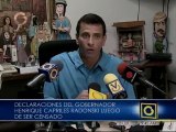 Gobernador Capriles ya fue censado