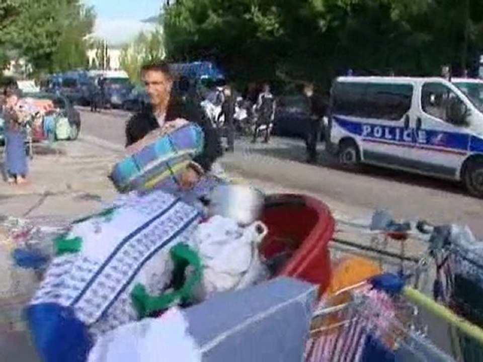 France 3 - Evacuation du camp des Roms à St Martin d'Hères