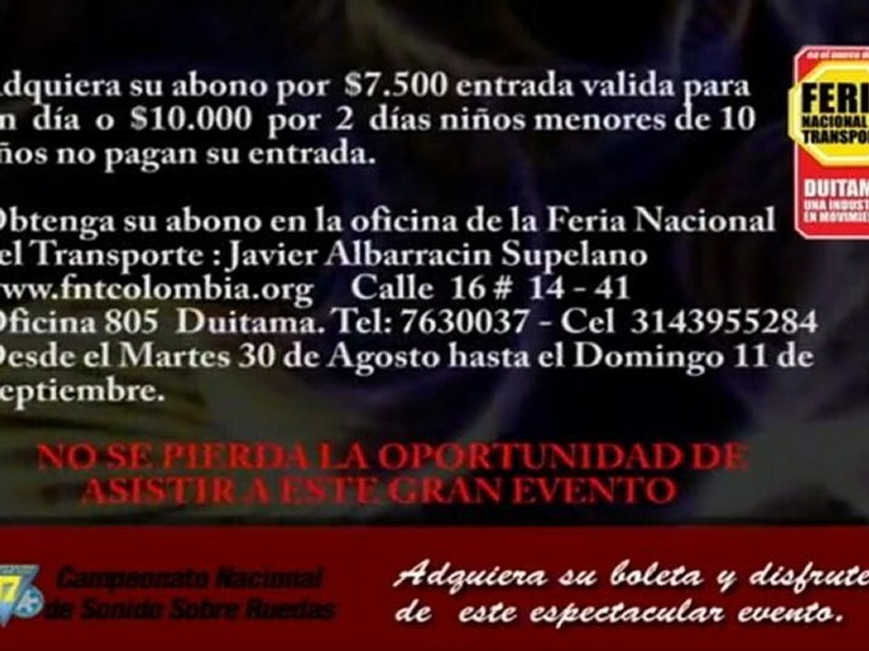 Feria nacional del transporte y Car audio