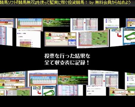 WIN5的中予想・WIN5買い方に超おすすめツール★これなら女性でも簡単にできる！運用ガイド無料進呈中★競馬ソフト『競馬無双』