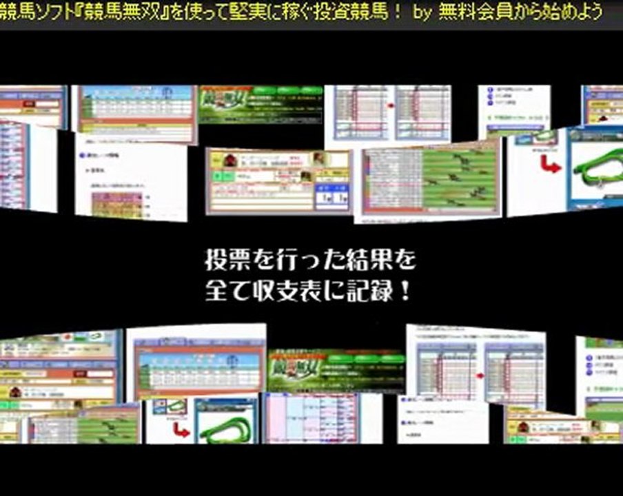 WIN5的中予想・WIN5買い方に超おすすめツール★これなら女性でも簡単にできる！運用ガイド無料進呈中★競馬ソフト『競馬無双』