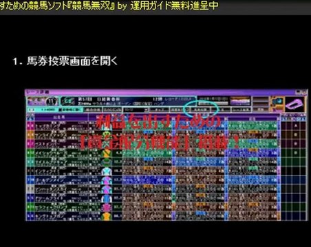 WIN5計算・WIN5予想超便利ツール★競馬資金配分機能は超使える！競馬ソフト『競馬無双』【運用ガイド無料進呈中】